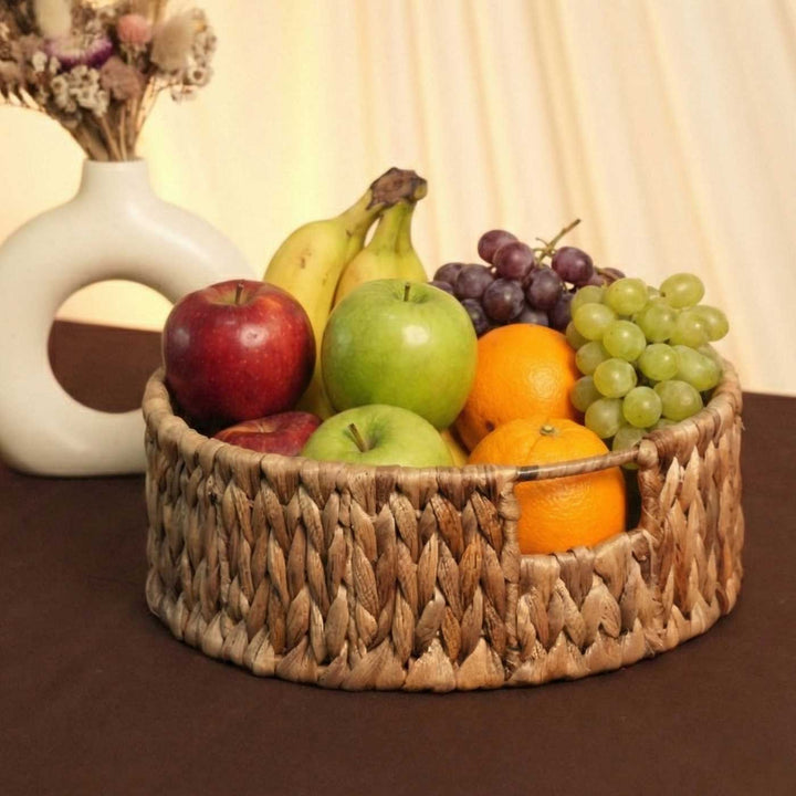 Handmade Water Hyacinth Round Tray