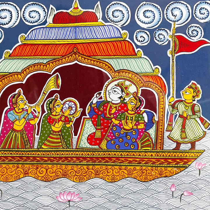 15 X 11 Inch | Nauka Vihar Paper Phad Painting