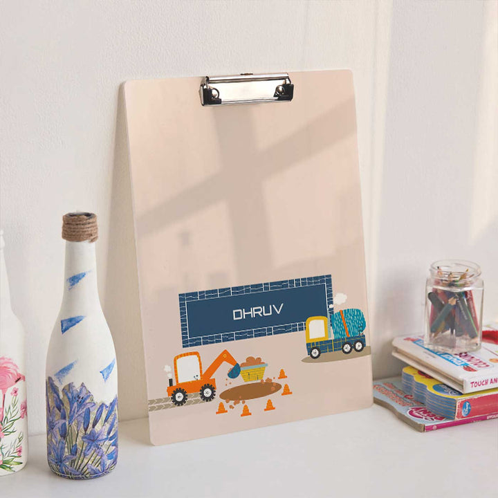 Personalized Let'S Build Theme Acrylic Clipboard