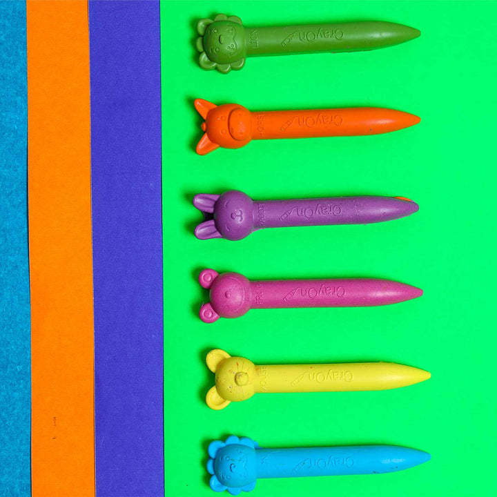 Handmade Non-Toxic Multicolor Animal Stick Crayons