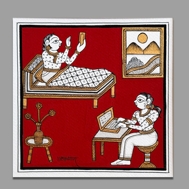 10 X 10 Inch | Small Paper Phad Painting