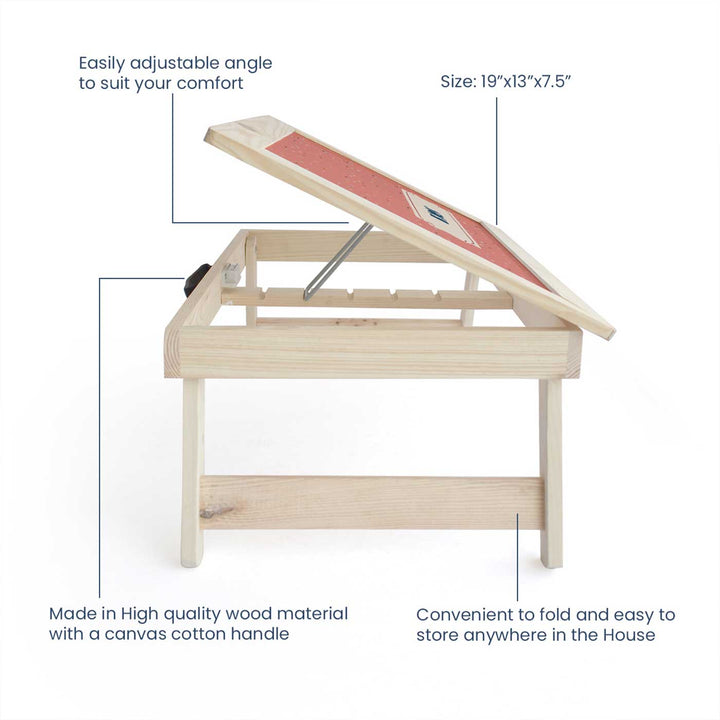 Personalized Triangle Tango Theme Wooden Foldable Desk