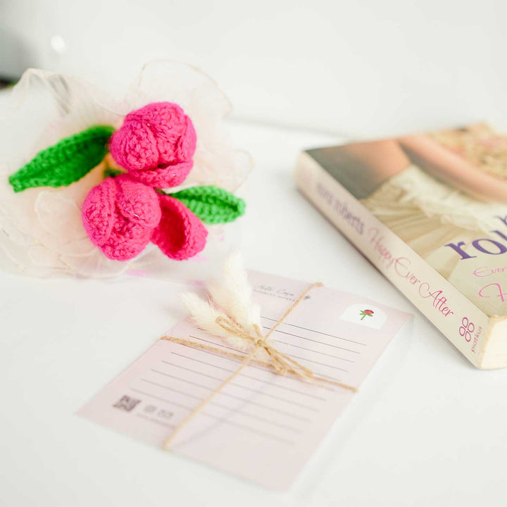 Handmade Crochet Blooms Flower Bouquet