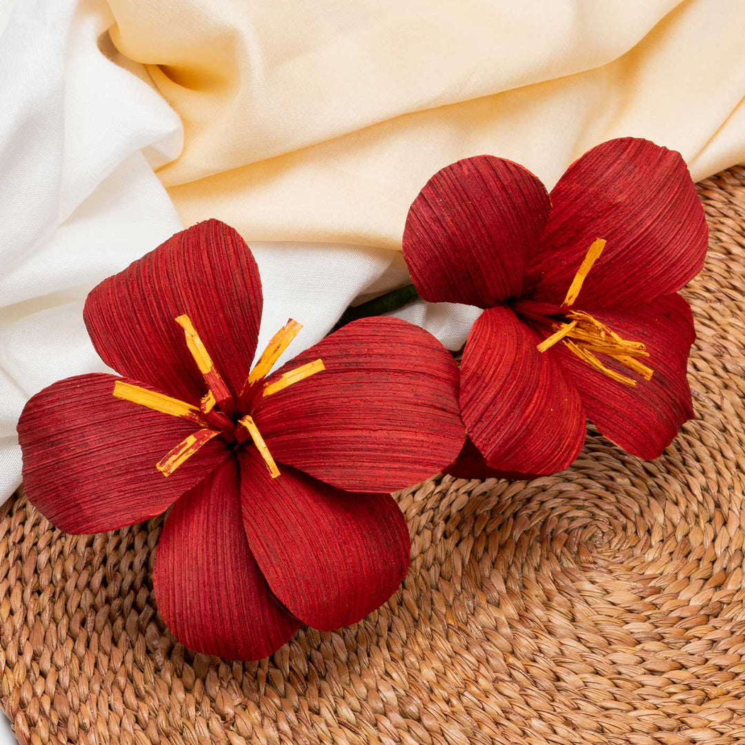 Handmade Hibiscus Design Paper Curtain Tie-Back