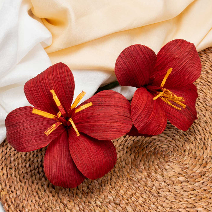 Handmade Hibiscus Design Paper Curtain Tie-Back