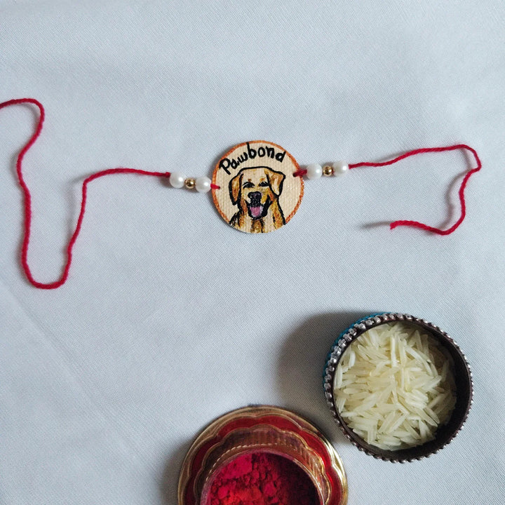 Photo Personalized Hand-Painted Round Caricature Rakhi
