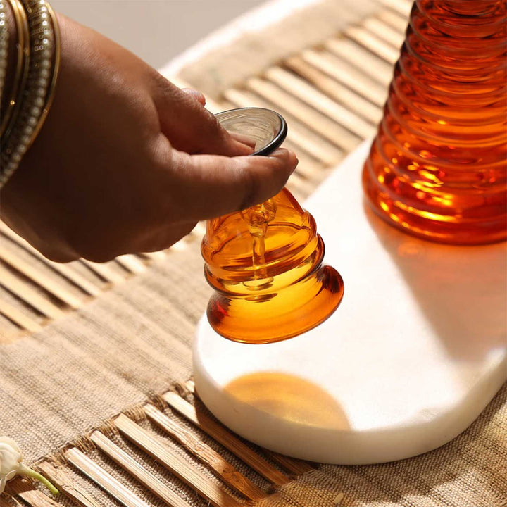 Durable Small Amber Glass Bell