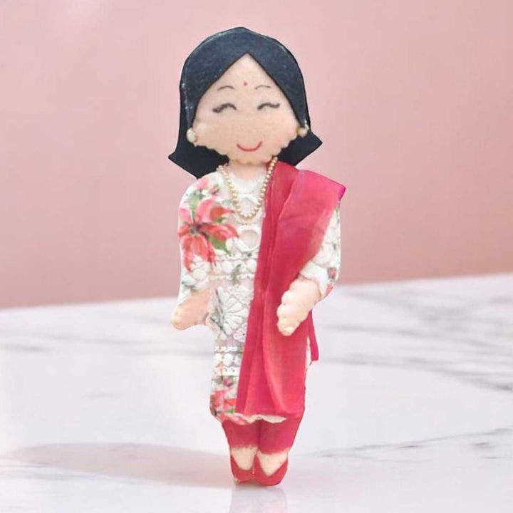 Photo Personalized Handmade Mother Theme Felt Doll