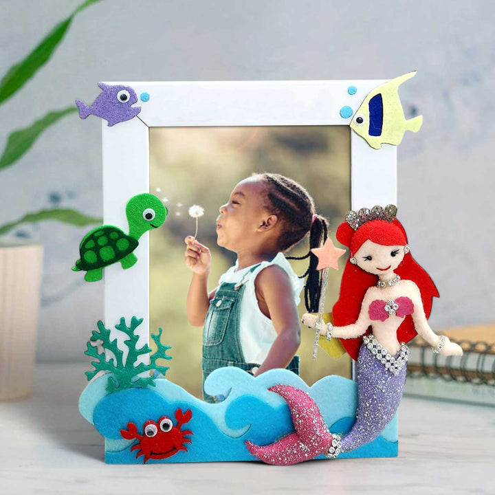 Personalized Little Mermaid Theme Felt Photo Frame
