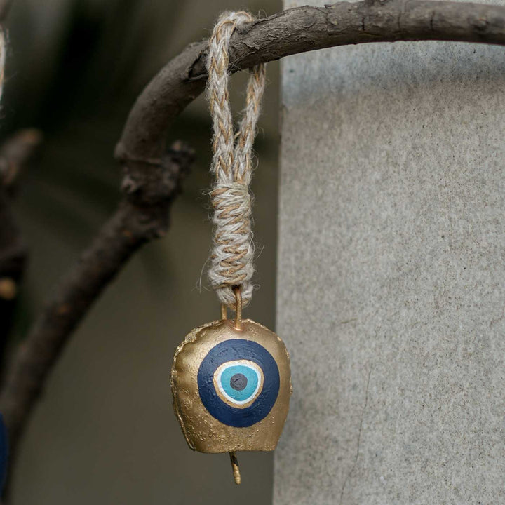 Handmade Guardian Evil Eye Bells Hamper | Includes Small Evil Eye Bell, Seed Card And Outer Box