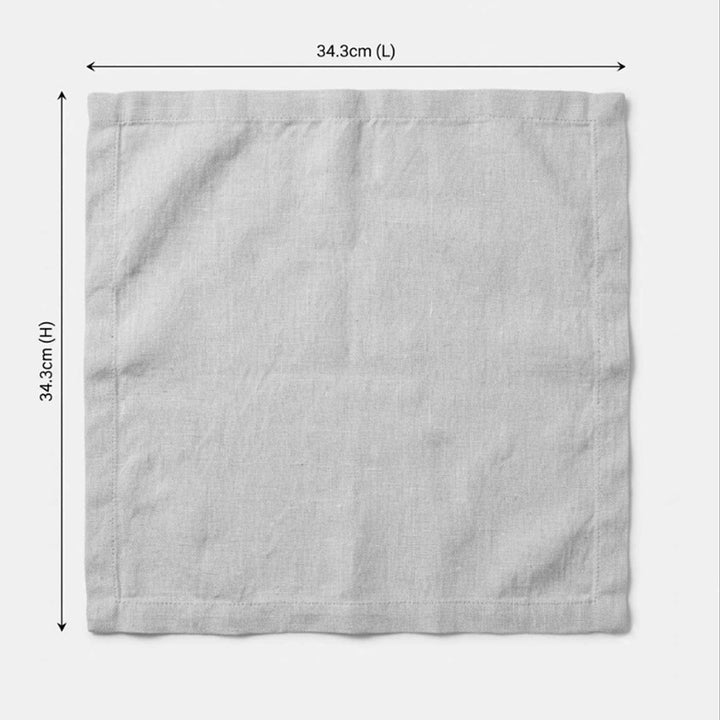 6 Pc | Hand Embroidered Geometric Motif Cotton Napkin For Festive Dining