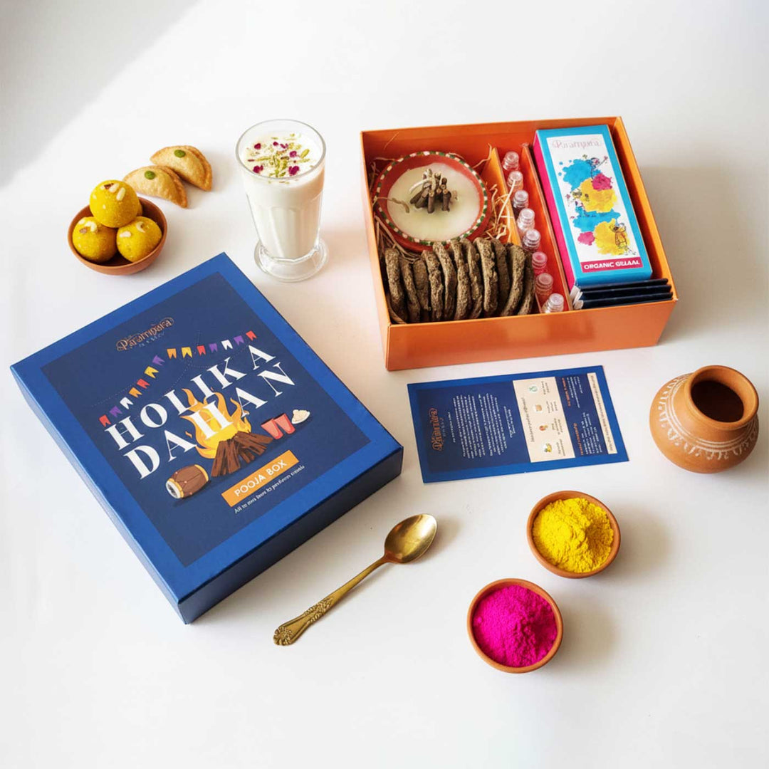 22 Pc | Organic Premium Holika Dahan Pooja Box