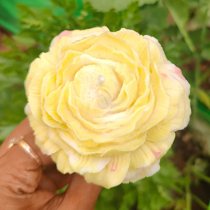 Handmade Peony Theme Soy Wax Candle