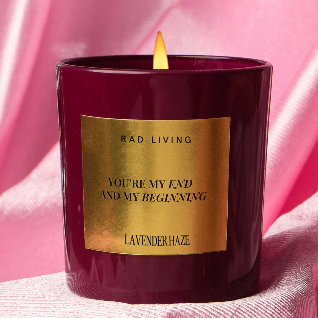 Hand Poured You’re My End And My Beginning Lavender Haze Scented Soy Wax Candle