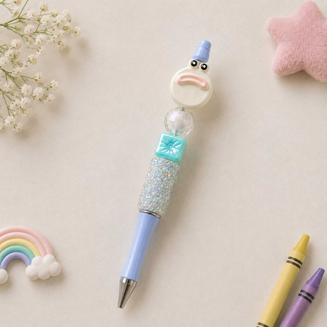 Cute Character "Yellow Frog" Topper Pen For Kids