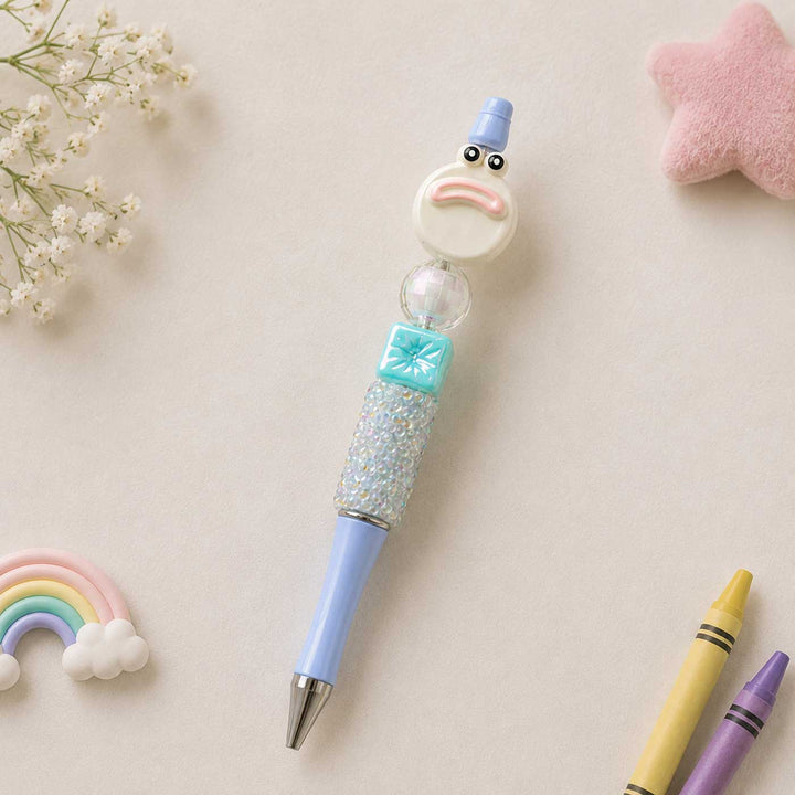 Cute Character "Yellow Frog" Topper Pen For Kids