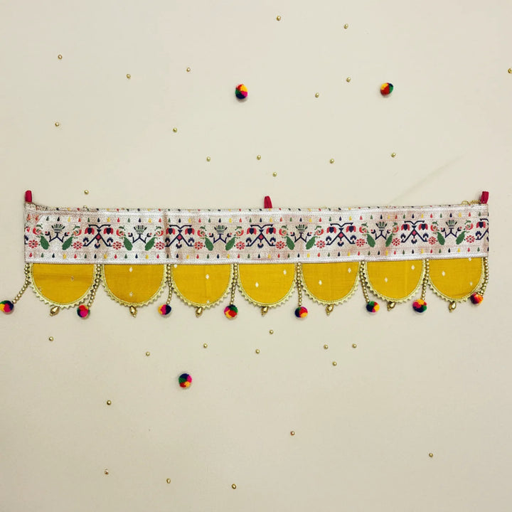 36 Inch | Paithani Handmade Beaded Decorative Silk Toran