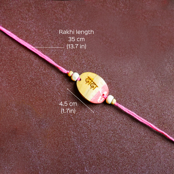 Handcrafted Eco Friendly Bamboo Rakhi | Set of 6