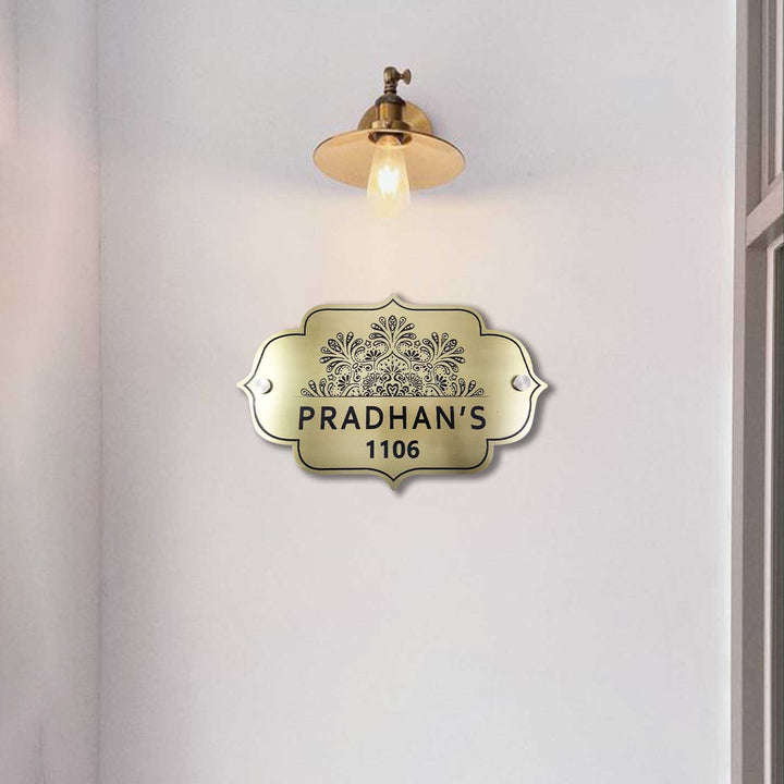Personalized Weatherproof Elegant Stainless Steel Name Plate