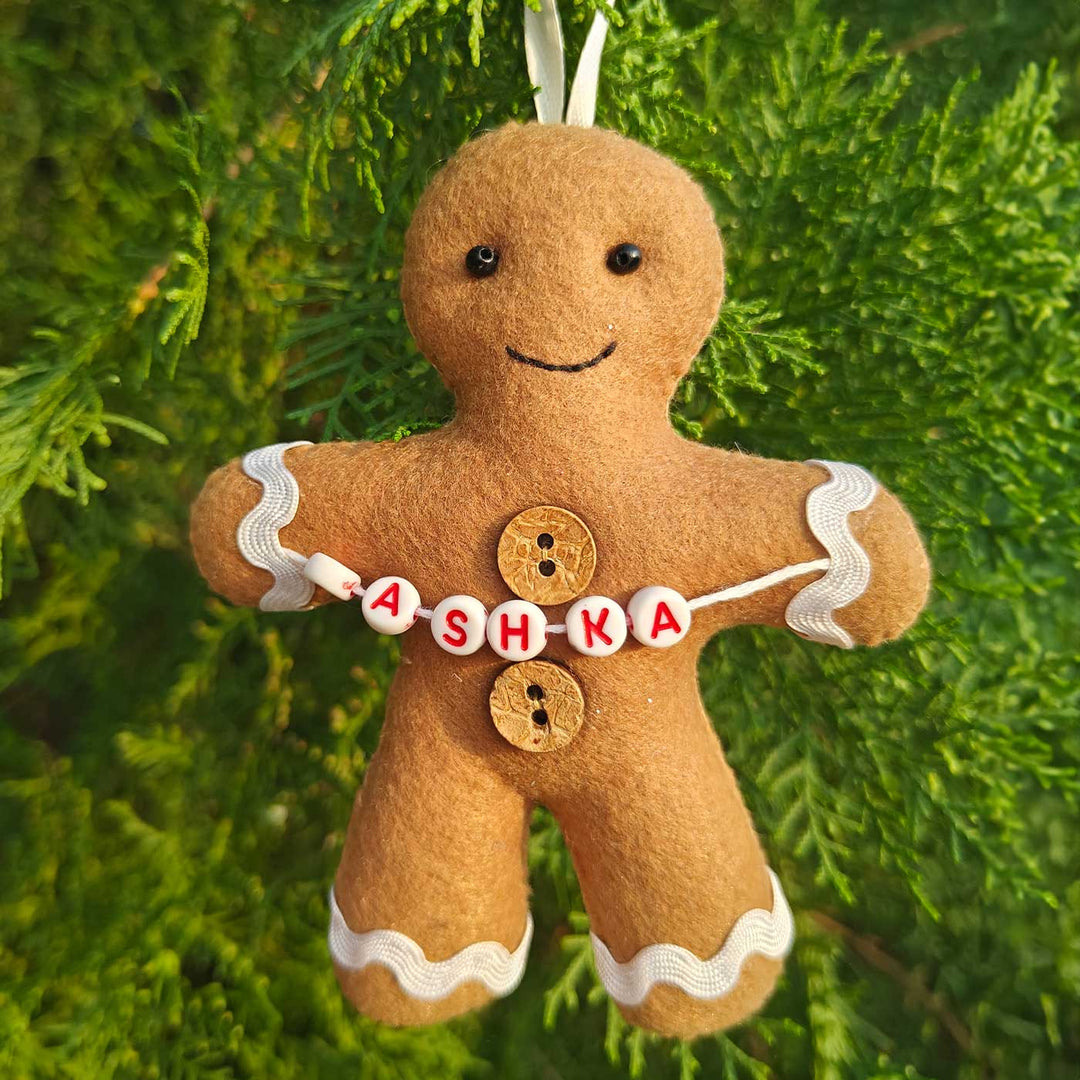 Personalized Felt Ornaments For Christmas Tree Decoration | Set Of 2