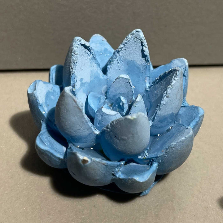 Handmade Luminous Concrete Gift Hamper | Includes 1 Ovoid Bowl Large, 1 Conch Shell Candle, 1 Urn, 2 Concrete Succulents