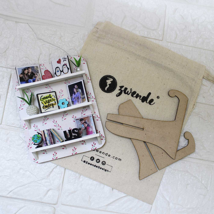 Photo Personalized Cute Leaf Theme Mdf Wood Miniature Frame