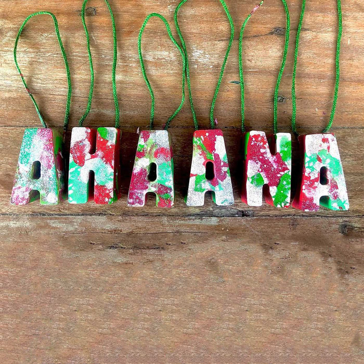 Personalized Non-Toxic Monogram Christmas Tree Décor Crayon