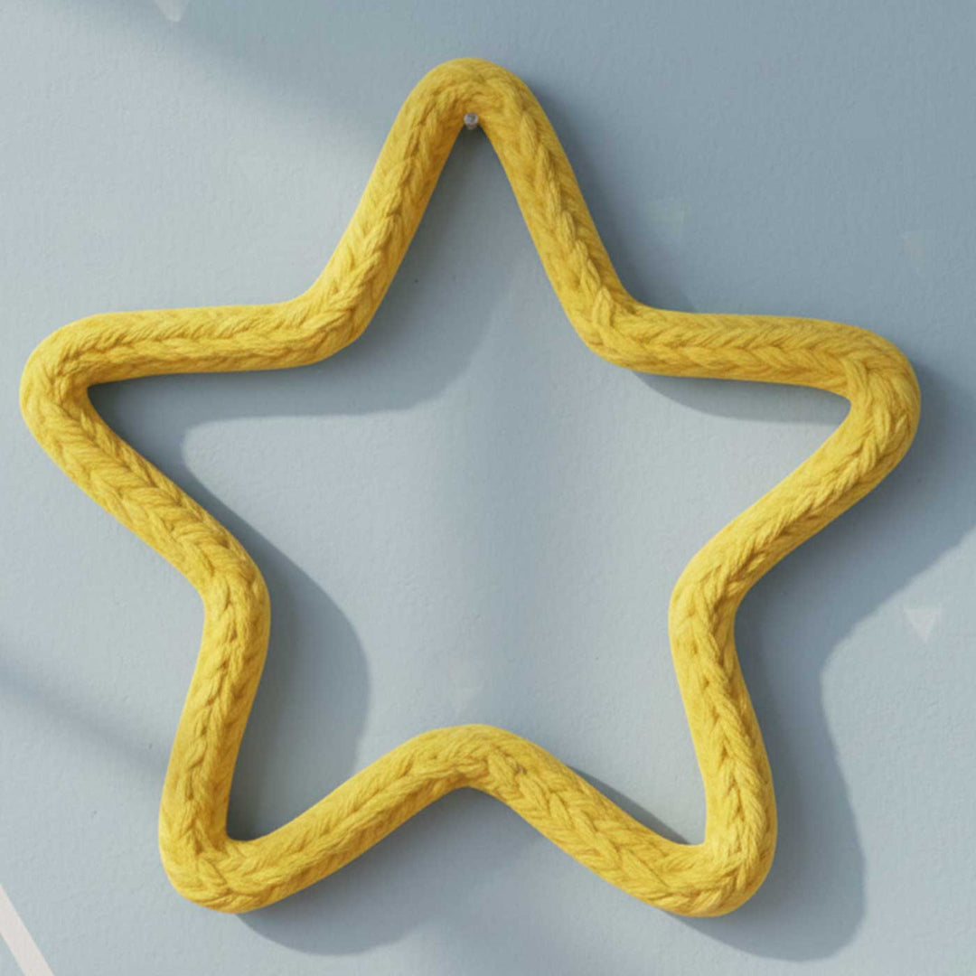 Handmade Knitted Wire Star Hanging