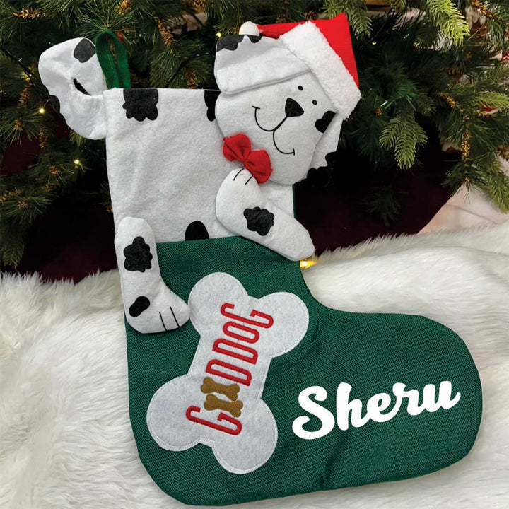 Personalized Pet Felt & Velvet Stockings For Christmas Decoration