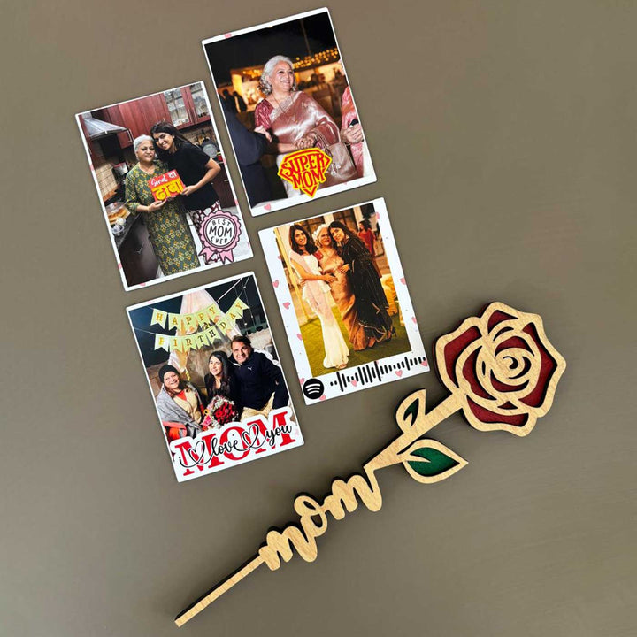 Photo Personalized Special Fridge Magnets Hamper For Mothers | Set of 5