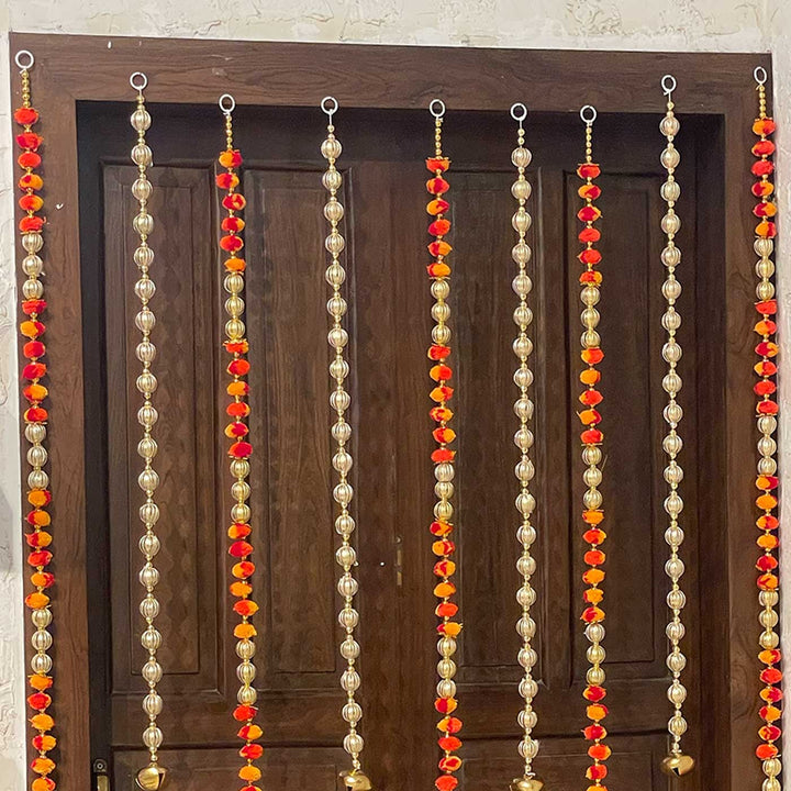 10 Pc | Moli Pom Pom & Gota Hanging Set With Bells