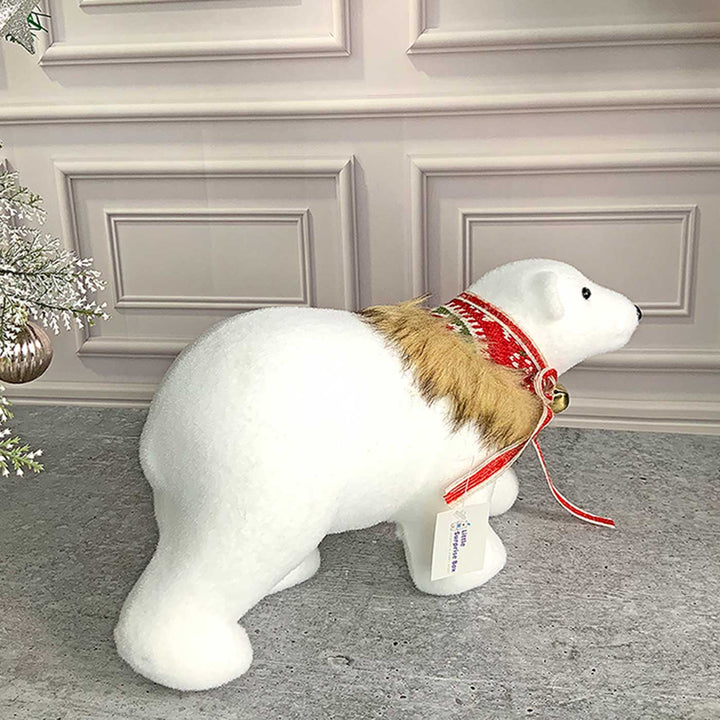 Big Snow Polar Bear Decor For Christmas Table Decoration