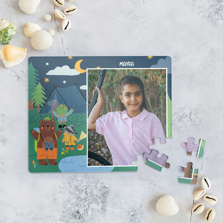 Photo Personalized Into The Wild Theme Acrylic Puzzle
