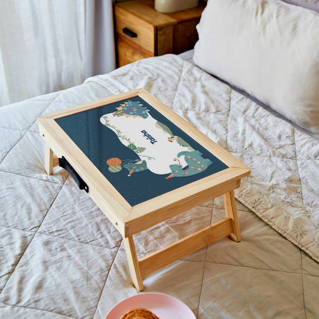 Personalized Dino Party Theme Wooden Foldable Desk