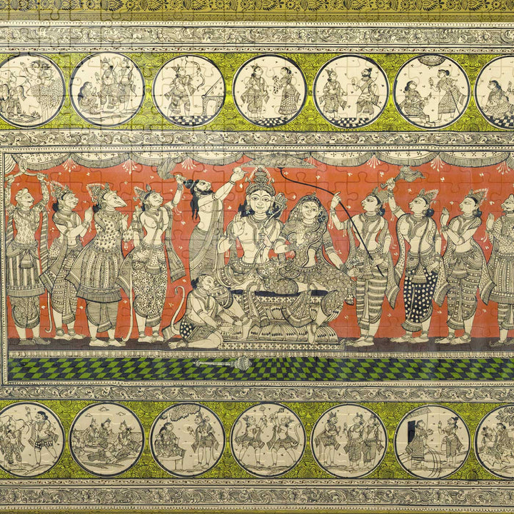 Pattachitra | Handcrafted Storyboards Art & Architecture Puzzle | 500 Pieces