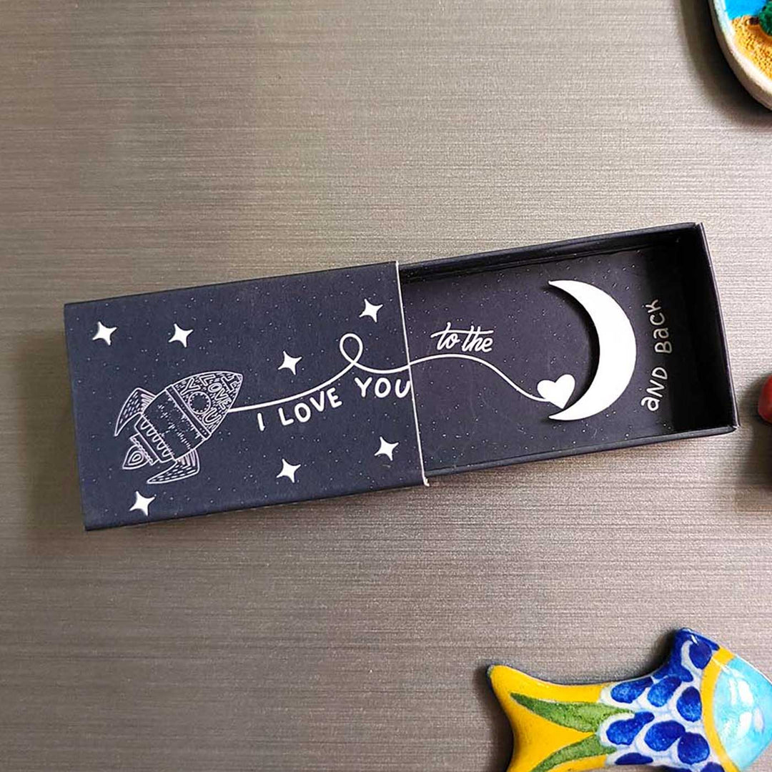 Love You To The Moon & Back Fridge Magnet | Valentine’s Gifting