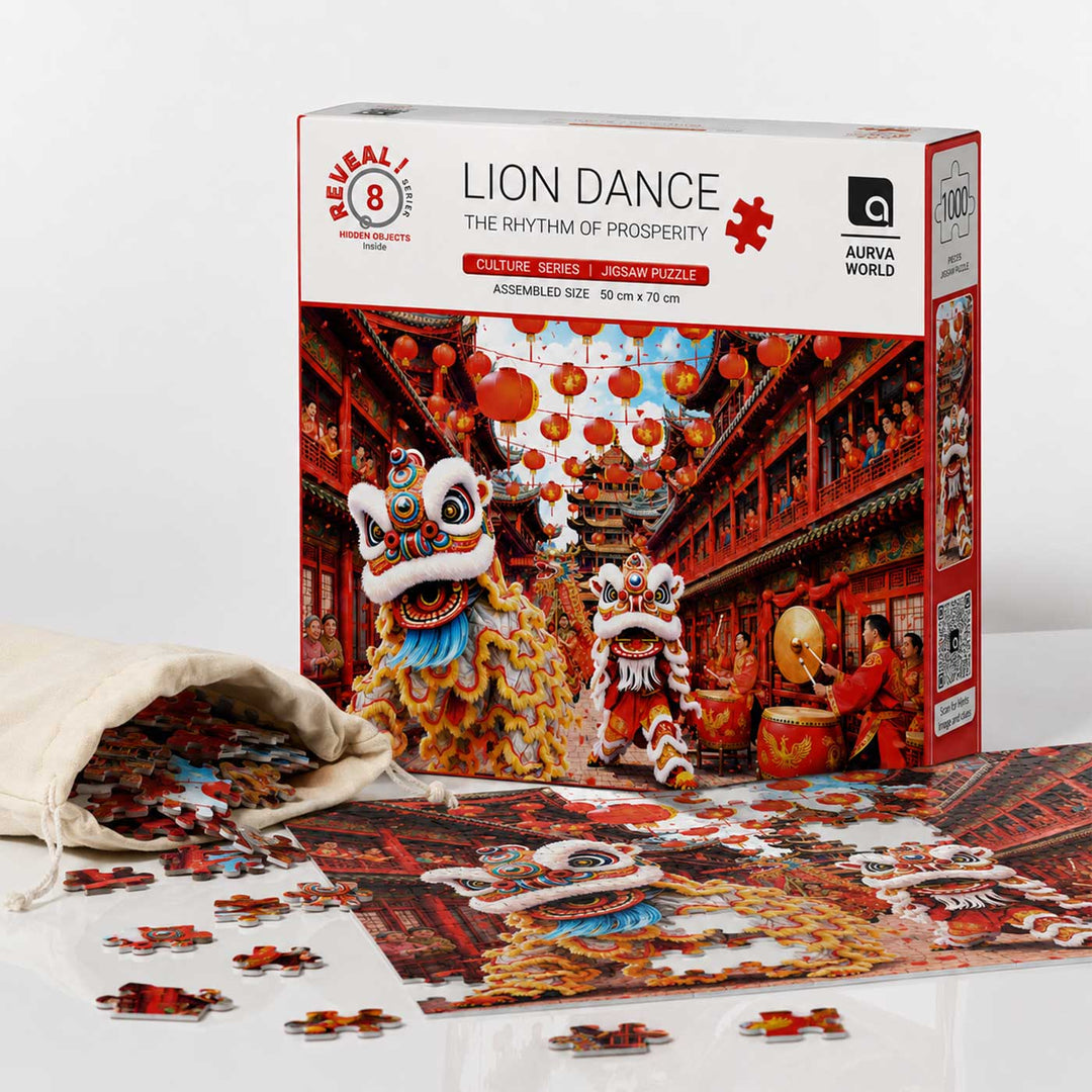 Lion Dance | The Rhythm of Prosperity Culture Puzzle | 1000 Pieces