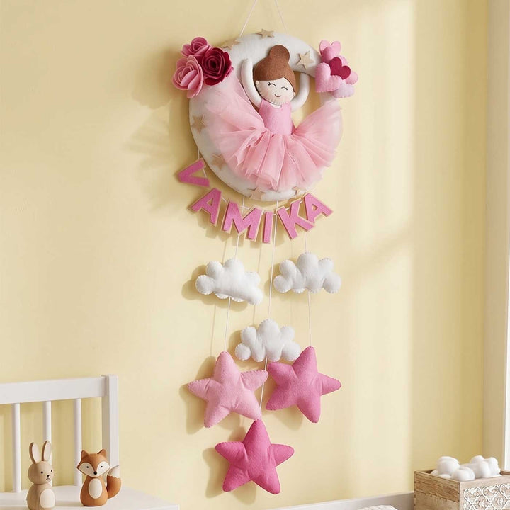 Personalised Dancing Doll Felt Hanging