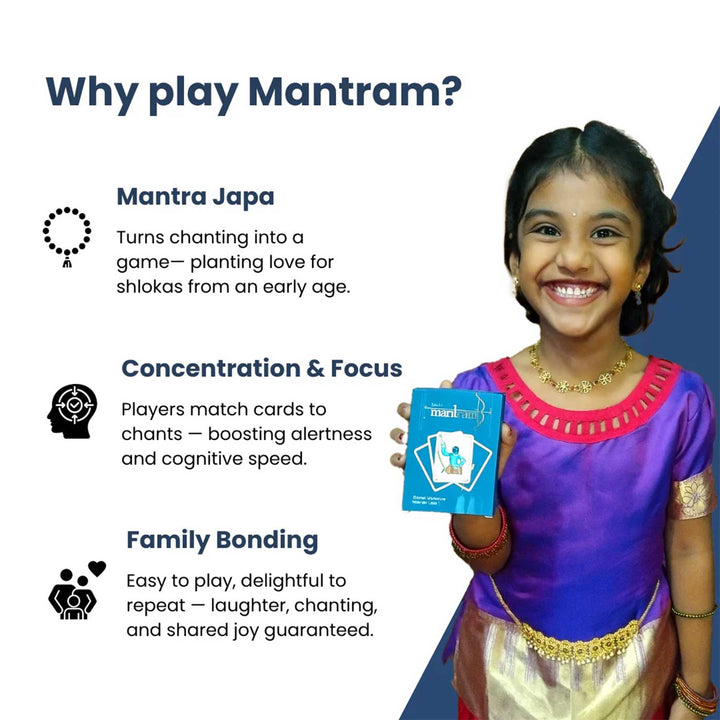 Mantram | Mantra Chanting Card Game for Kids | Focus & Memory Play | 7+ Years