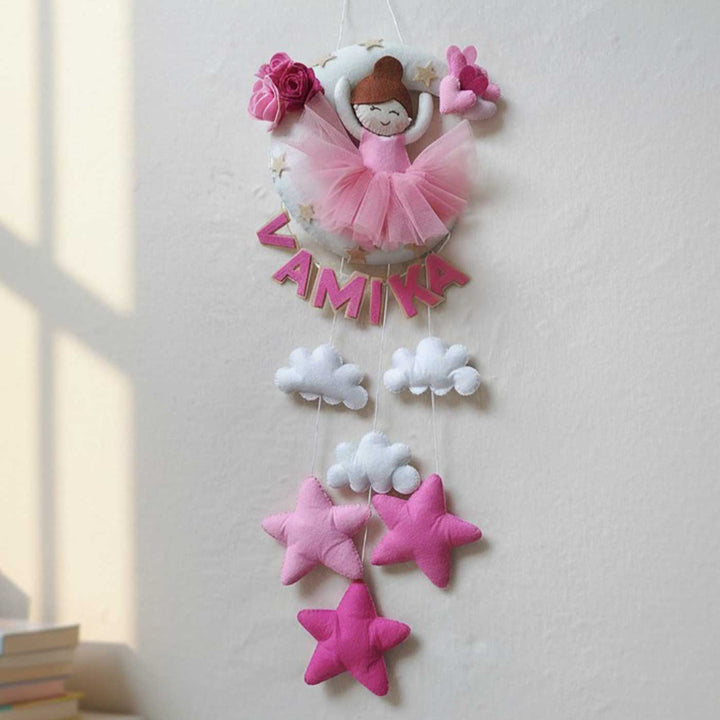 Personalised Dancing Doll Felt Hanging