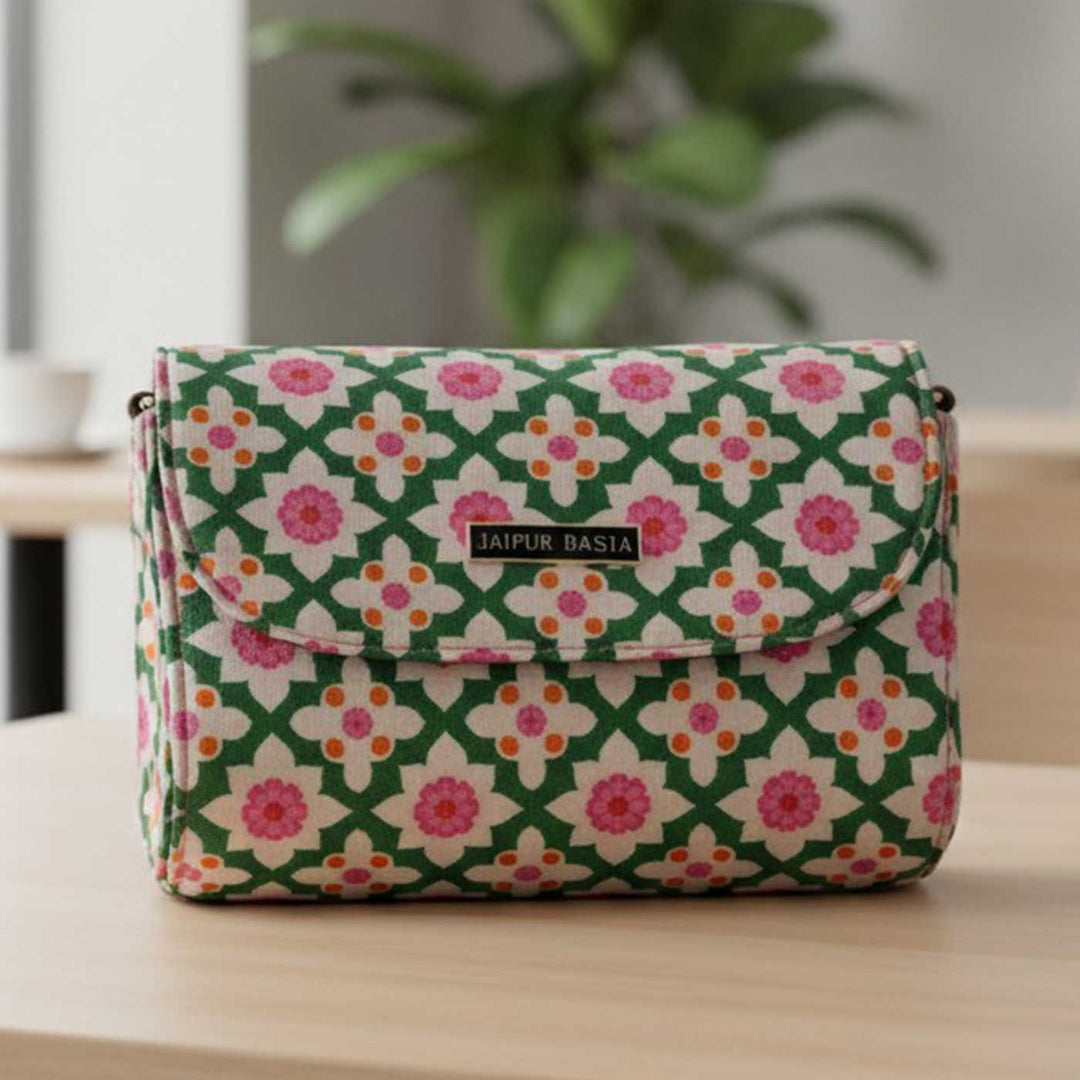 Bageechi Parnami Hand Block Printed Box Clutch