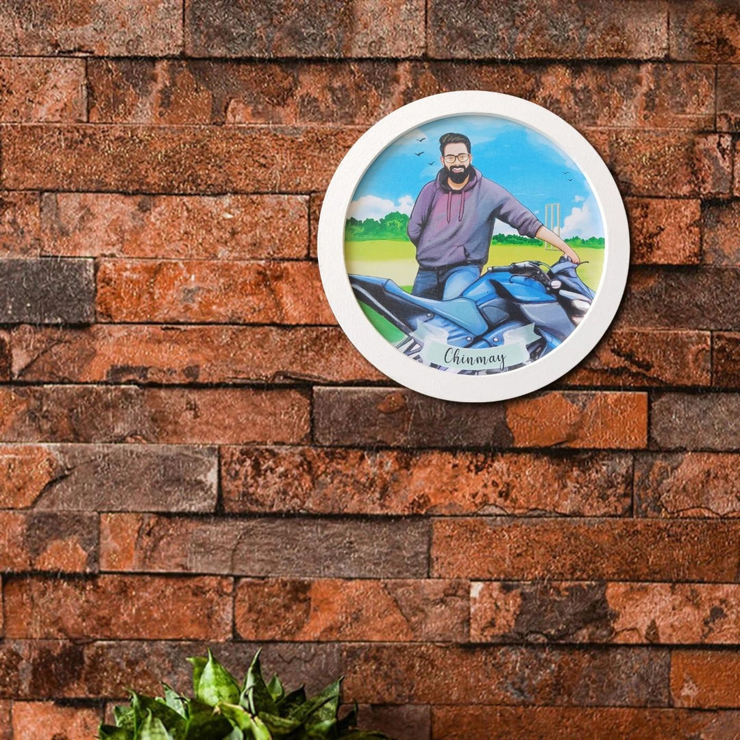 Photo Caricature Name Plate with Stand