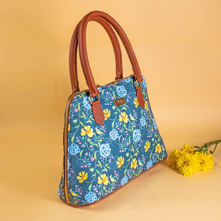 Vintage Blooms Vegan Leather Handbag