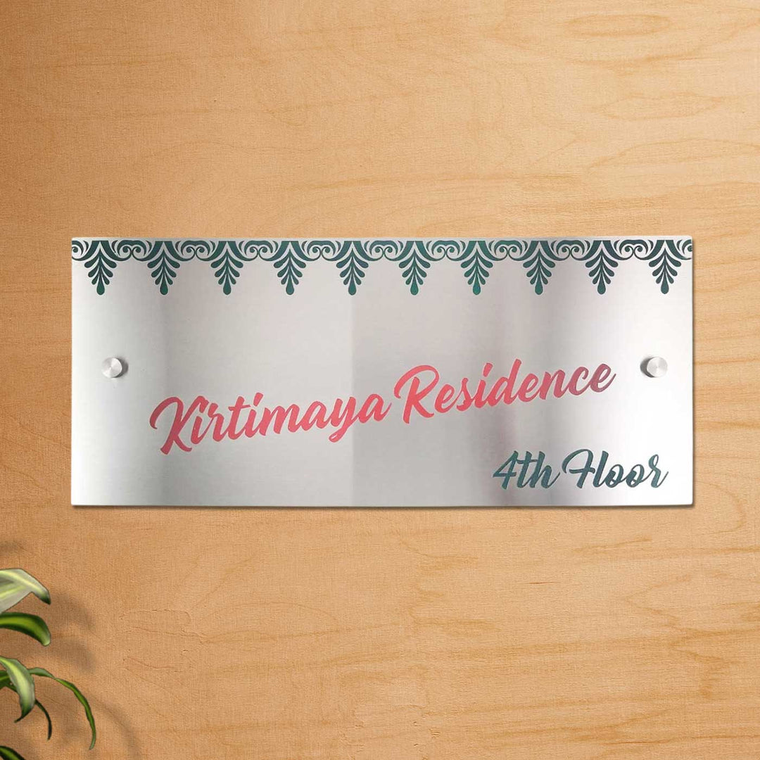 Personalized Engraved Rectangle Stainless Steel Name Plate