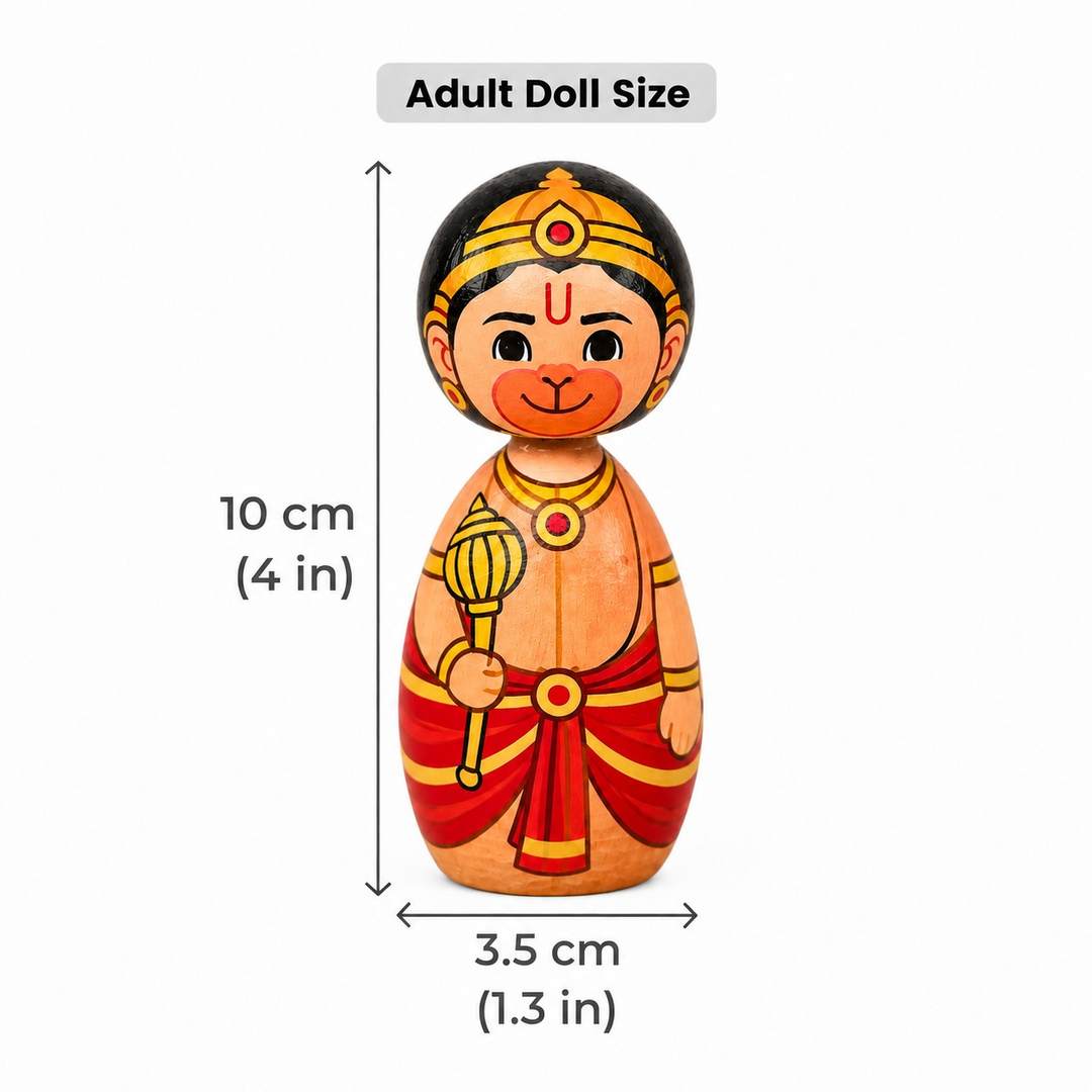 "Hanuman" Themed Wooden Doll For Golu/Festive Decor