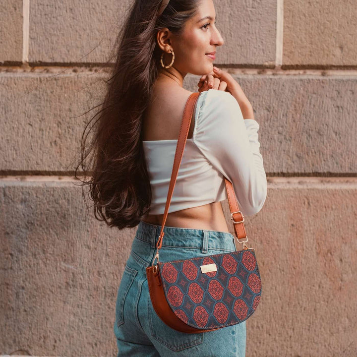 Handcrafted Vegan Leather Sling Bag