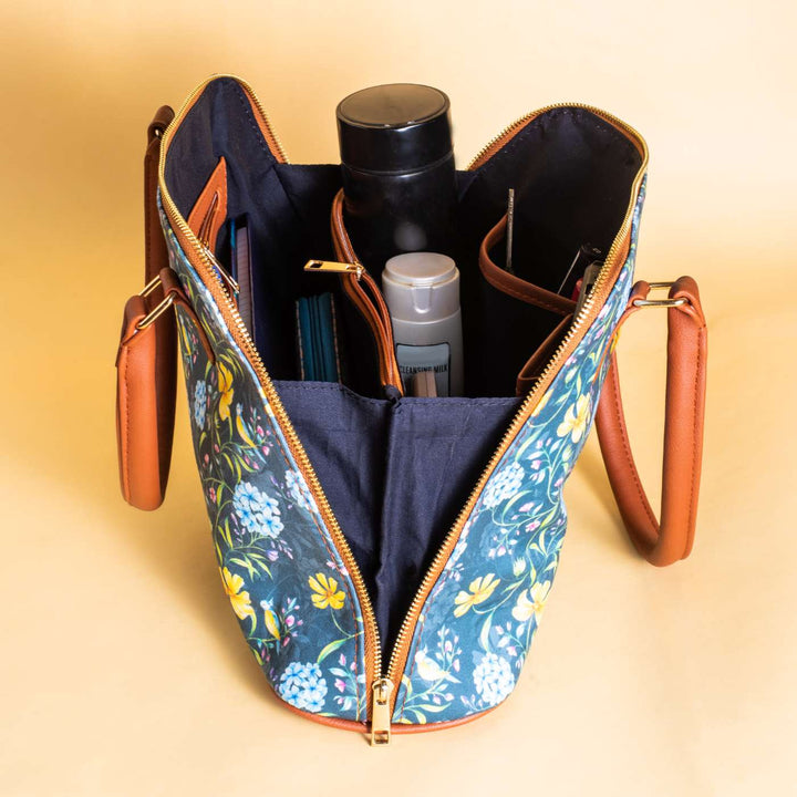 Vintage Blooms Vegan Leather Handbag