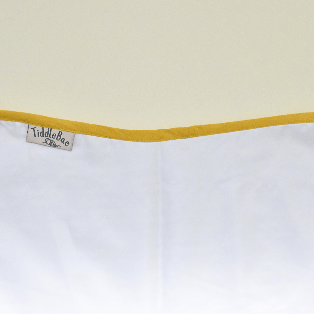 Block Printed Golden Ripple Burp Cloth