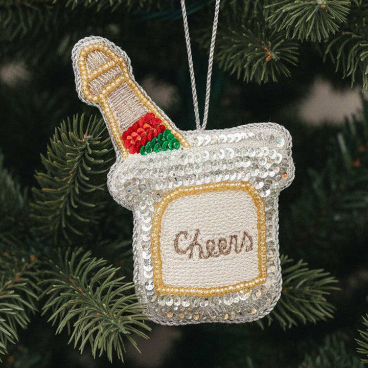 Champagne Tub Cotton Premium Zardozi Ornament