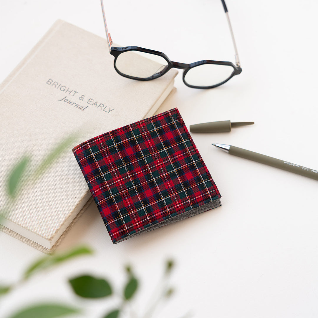 Plaid Handmade Travel Wallet